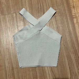 Babaton sculpt cross cropped tank